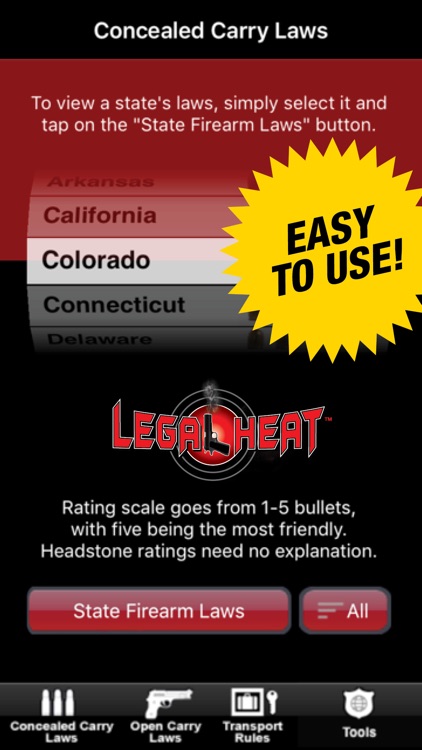 Legal Heat - 50 State Guide to Firearm Law screenshot-3