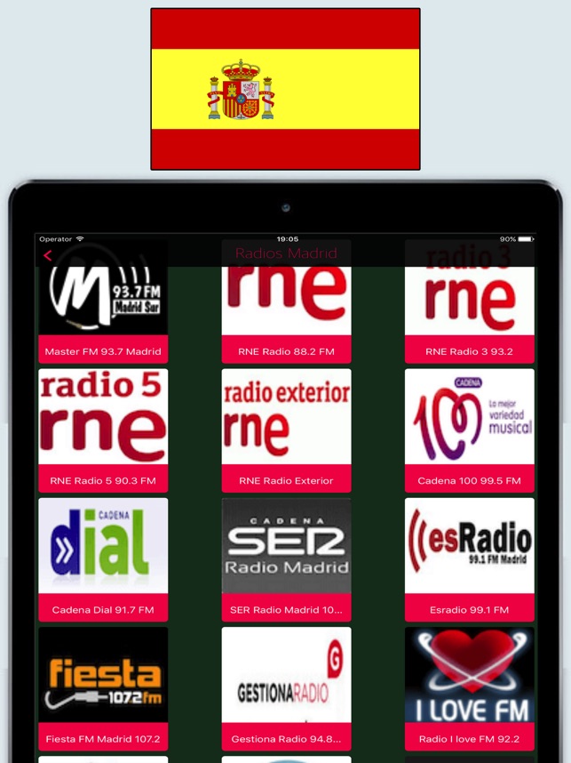España Radios / Emisoras de Radio en Vivo AM y FM a l'App Store