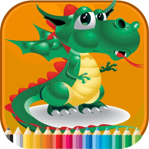 Dinosaurs2 Coloring Book - Activities for Kid Icon