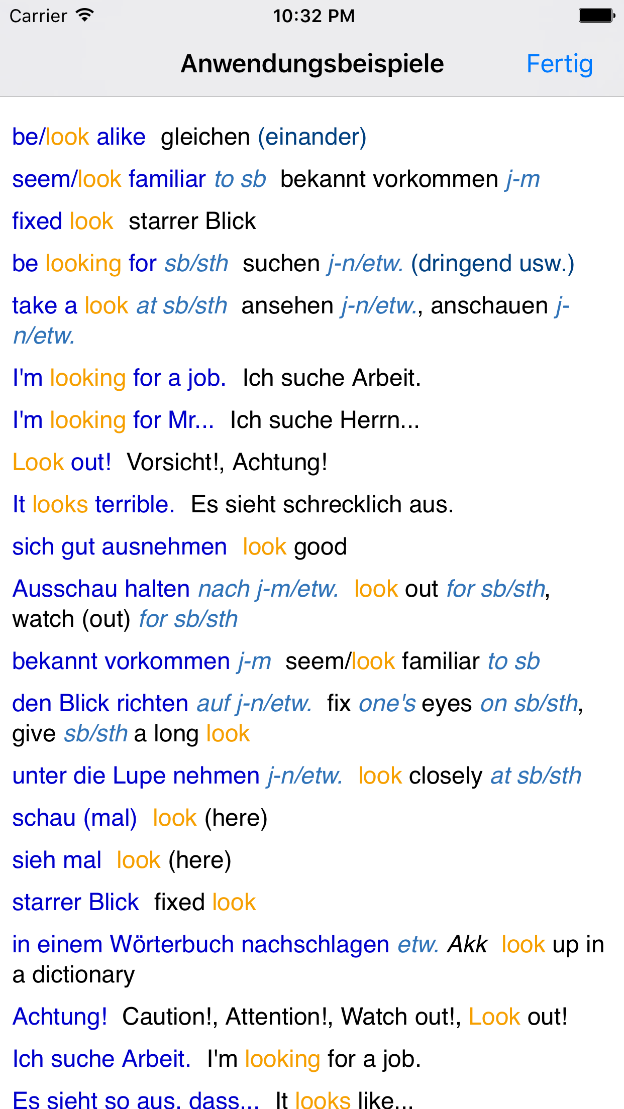 Lingea English-German Advanced Dictionary screenshot 3