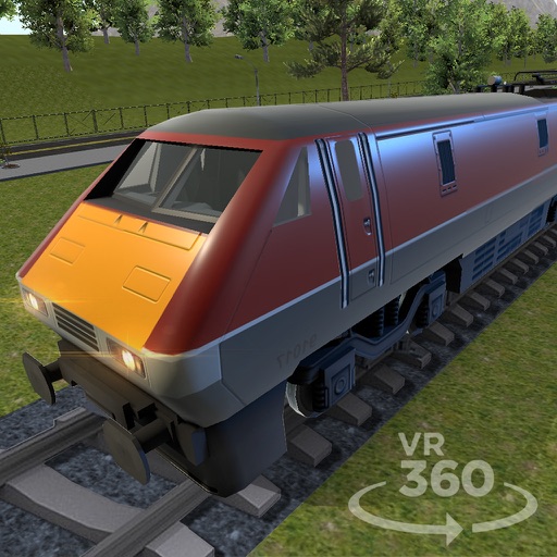 VR Train 3D Simulator Icon