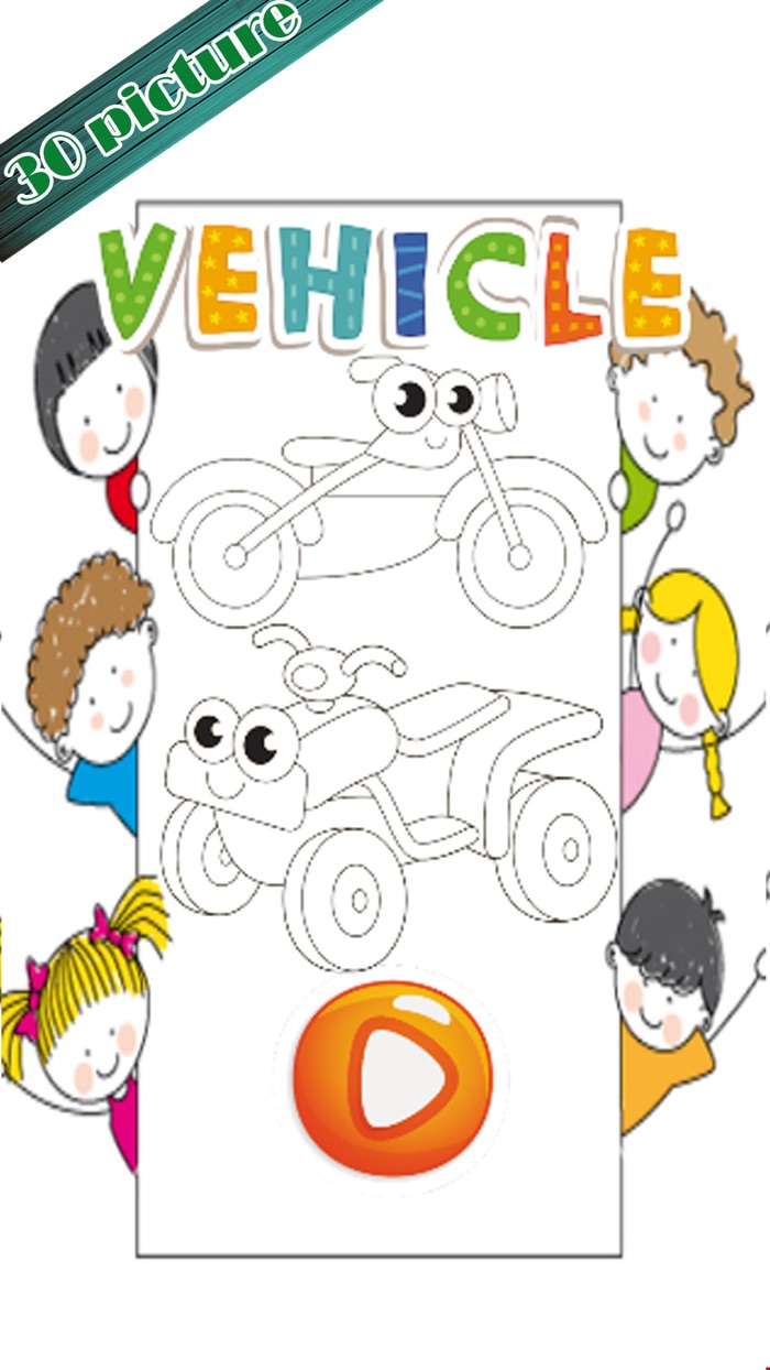 Learning Vehicles Coloring Markers Easy For Kids
