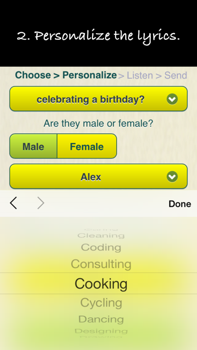 Screenshot #3 pour AcoustiCards: Chanson sur mesure et carte de vœux