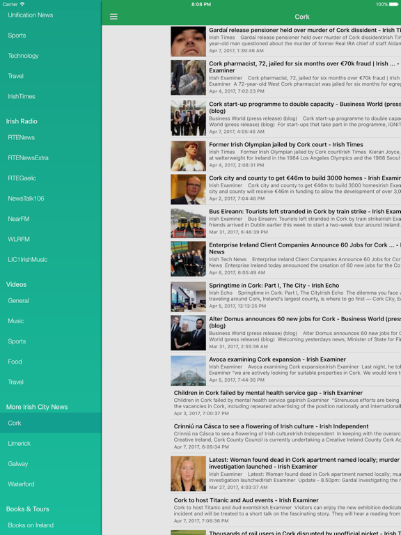 Irish News & Radio Today - Latest from Ireland iPad screenshot 4 - News app