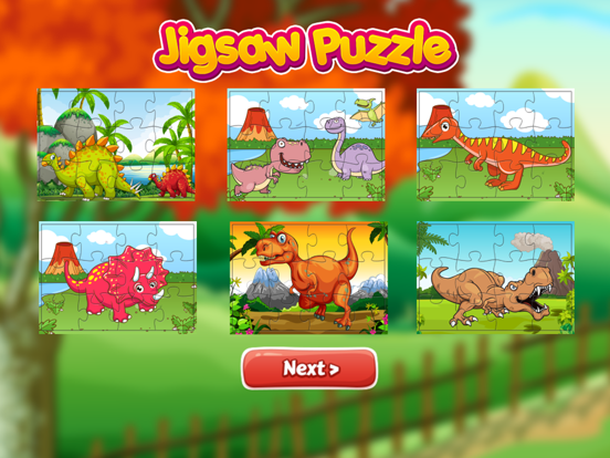 Zoo Dinosaur Puzzles: Jigsaw for Toddlers iPad screenshot
