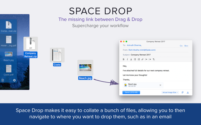 ‎Space Drop: Better Drag & Drop Screenshot