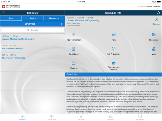 Screenshot #5 pour ASME Event Connect Plus