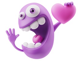 Silly 3D Monster Emojis Sticker Pack