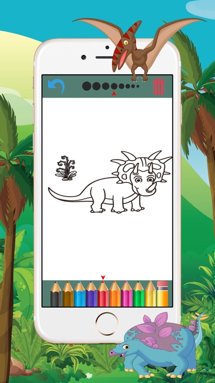 Dinosaur Coloring Book - Free Game for Kids screenshot-4