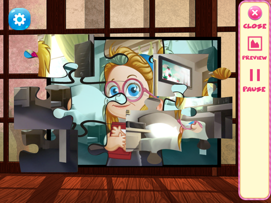 woman jigsaw puzzle games for 7 year olds iPad screenshot