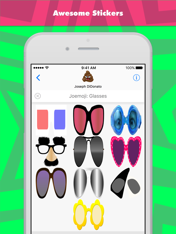Screenshot #5 pour Joemoji: Glasses stickers by Joemoji