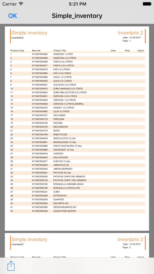 #5. Inventario 2 (iOS) Przez: ADZ Gestions Informàtiques