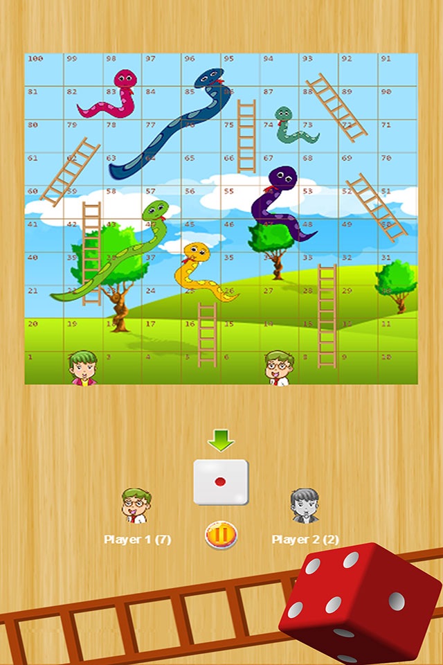 Snakes And Ladders Classic Dice 1 2 Players Games screenshot 4