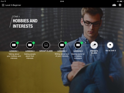 EF English Live for iPad screenshot 2