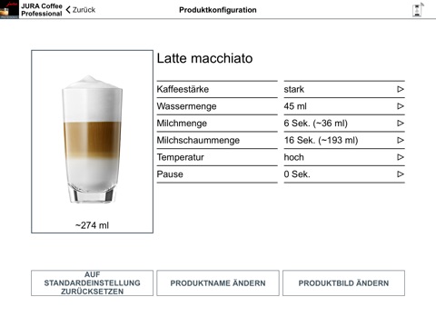 JURA Coffee Professional screenshot 4