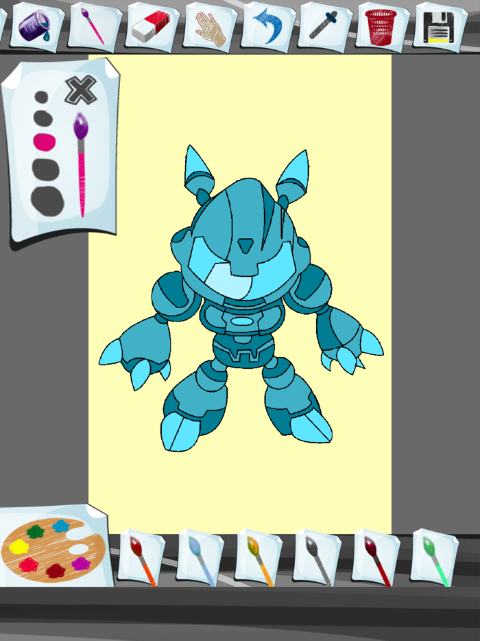 Robot Coloring Book App