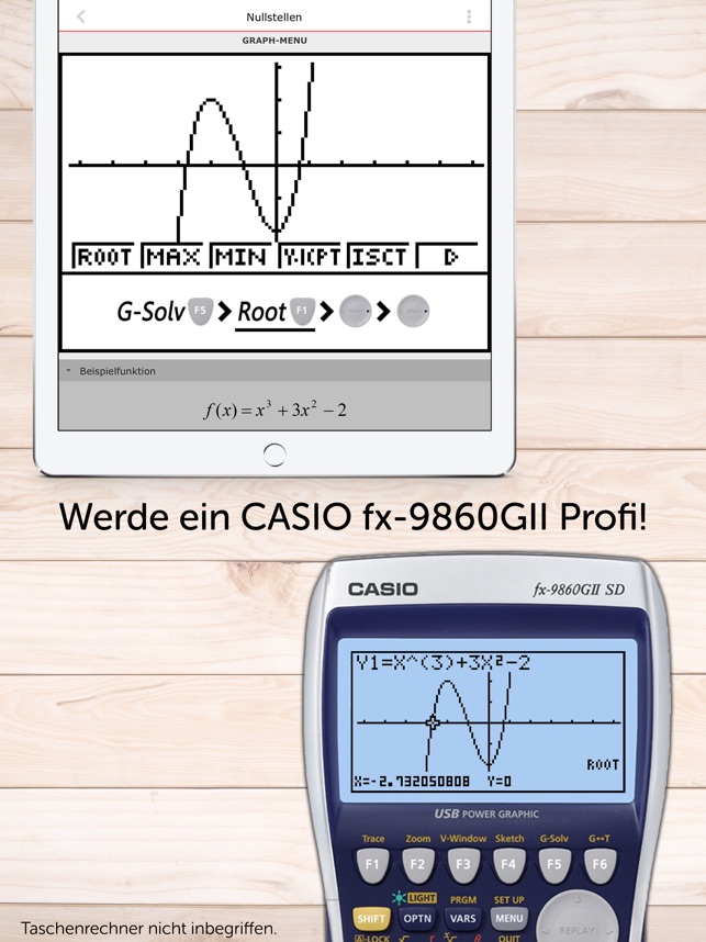 CASIO GTR Anleitung fx-9860GII im App Store