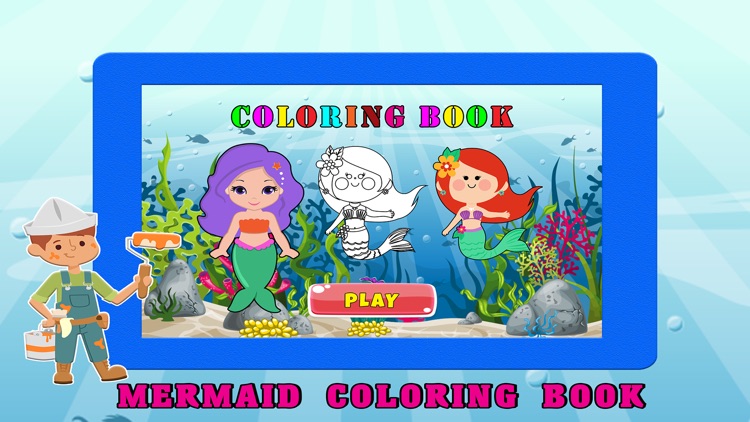 Mermaid Coloring Book Learning Game For Kids Girls