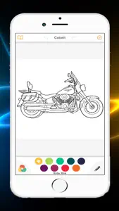 Motorcycle Racing Coloring Book For Kids screenshot #3 for iPhone