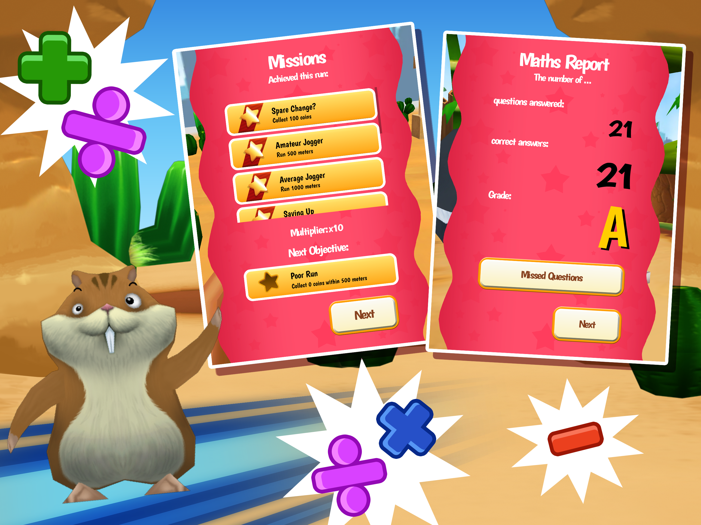Math Run: Panda Chase - School Edition screenshot 10