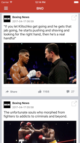Boxing News Now - Schedules & Latest Results screenshot