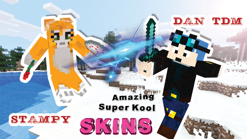 Stampy & Dantdm Skins for Minecraft Pocket Edition - 1.0 - (iOS)