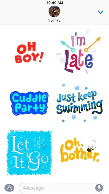 Disney Stickers: Quotes