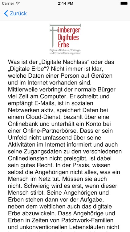 Digitaler Nachlass