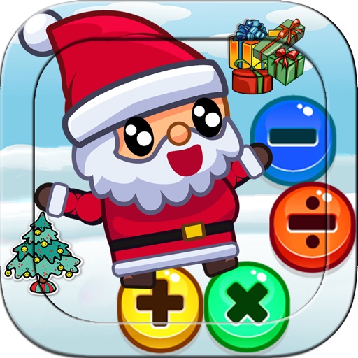 santa math games age 3 5 6  for kids all free iOS App