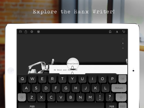 Hanx Writer iPad app afbeelding 1