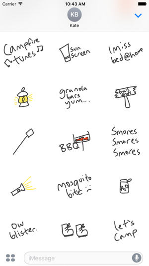 Camping sticker pack - camp stickers for iMessage(圖3)-速報App