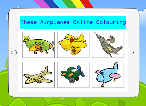 Painting Games for Kids - Aeroplane Coloring Pages Entertainment