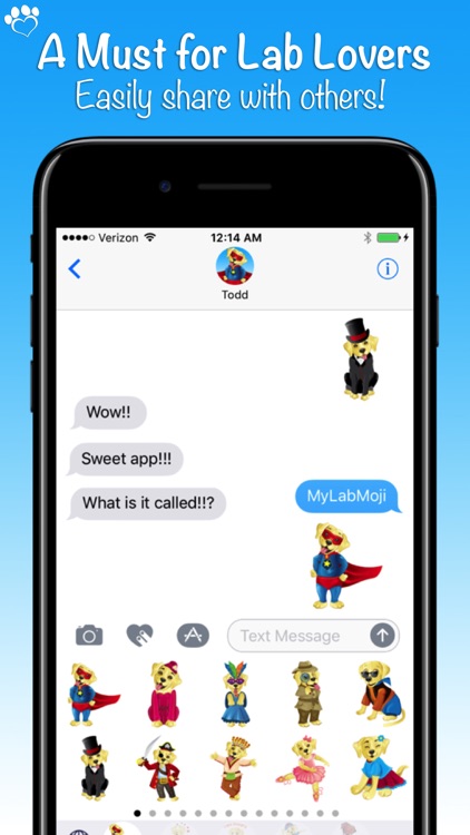 MyLabMoji - Yellow, Chocolate & Black Lab Emojis screenshot-3