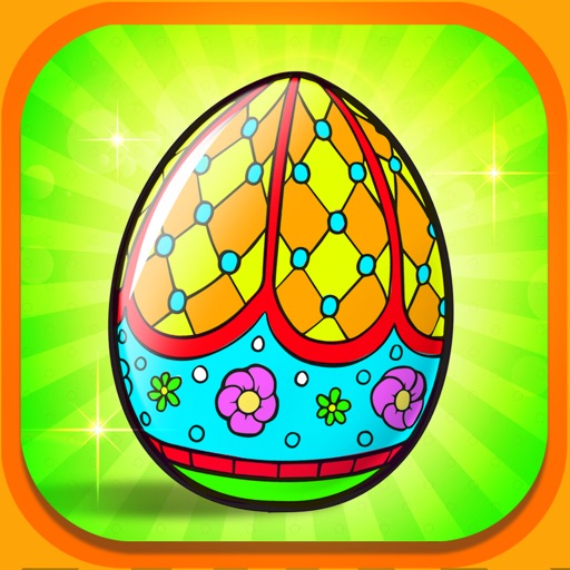 Painting Easter Eggs Coloring Book For Children HD