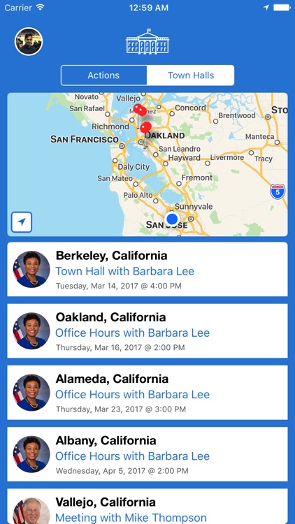 Presidential Actions - Notifications & Town Halls