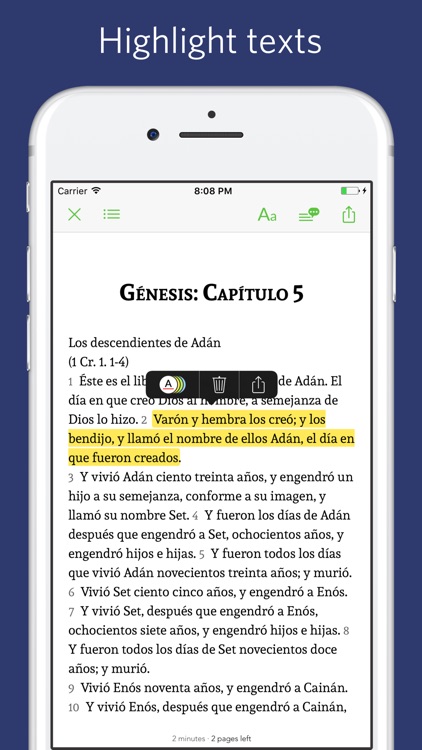 Spanish Bible - audio, sync, transcript screenshot-3