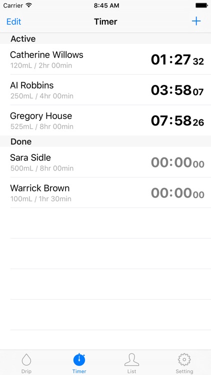 Drip Infusion - IV Drip Rate Calculator & Timer screenshot-3