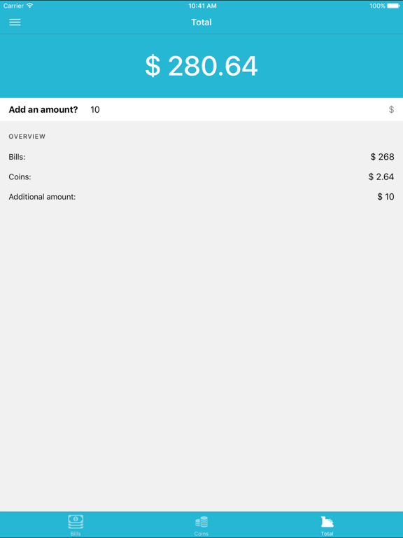 Cashier Helper - Count your cash easily iPad screenshot