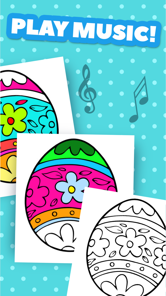 Painting Easter Eggs Coloring Book For Children HD