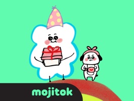 A character made with the motif of clouds, sun, moon, etc