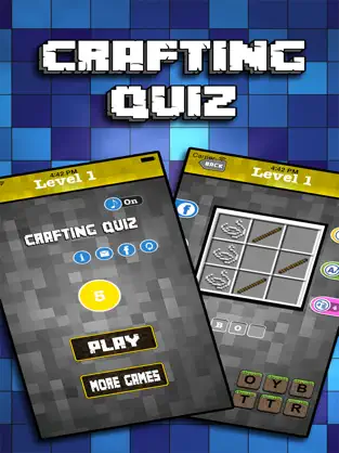Screenshot 1 Crafting Quiz - Trivia Craft Recipes for Minecraft iphone
