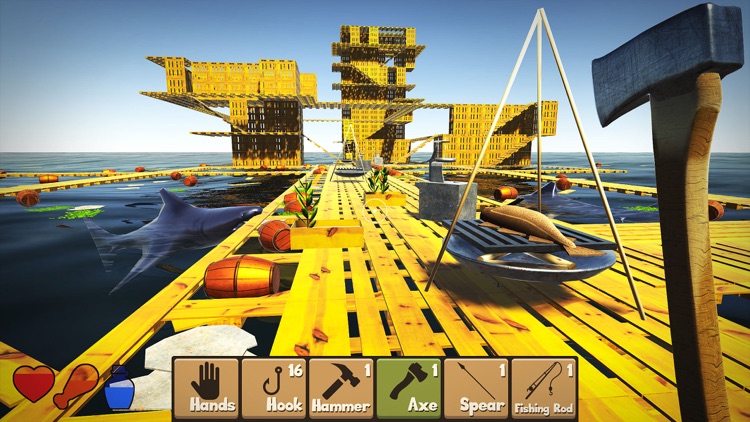 Craft Raft Simulator screenshot-4