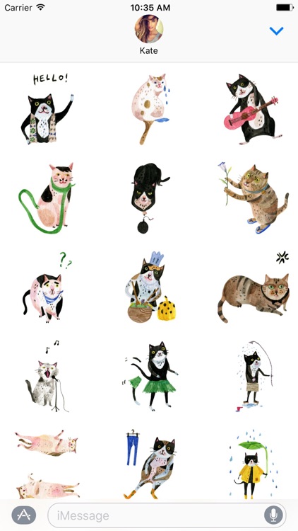 Freaky The Cat Stickers