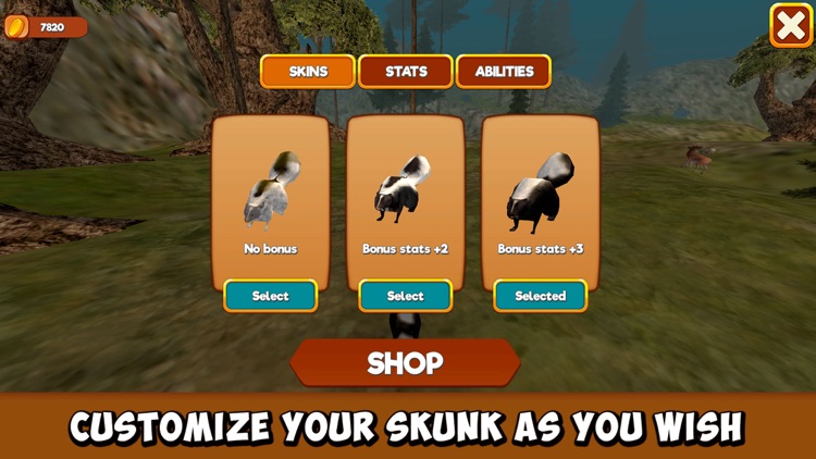 Wild Skunk Survival Simulator