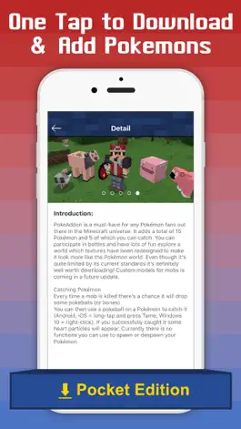 Game screenshot Free Addons for Minecraft PE - add ons for pokemon apk