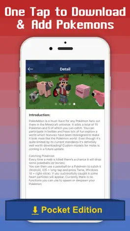 Game screenshot Free Addons for Minecraft PE - add ons for pokemon apk