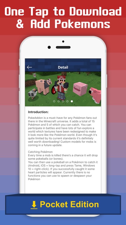Free Addons for Minecraft PE - add ons for pokemon