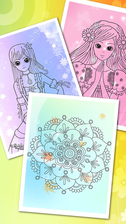Princess Coloring book for Kids & Adults! FREE! screenshot-4
