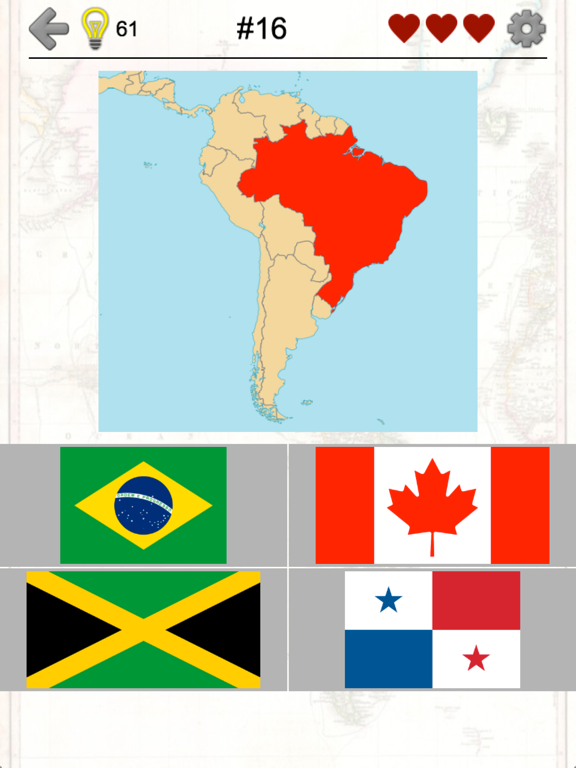 Screenshot #4 pour Les pays d'Amérique & Caraïbes - Drapeaux et carte