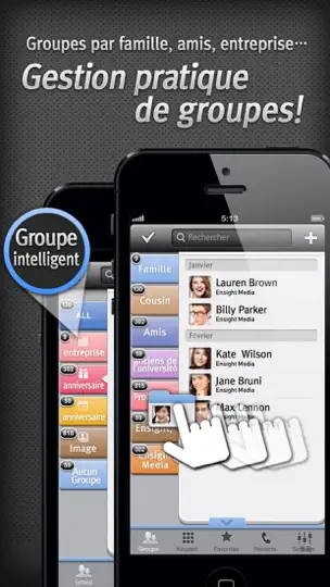 Capture d'écran de IGroup Contacts+Speed Dial Free sur iPhone 1